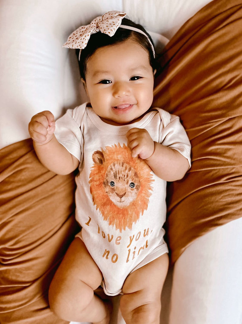 I Love You No Lion Organic Baby Onesie®