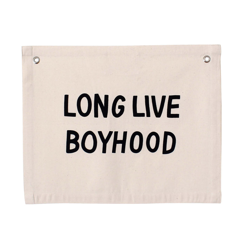 Long Live Boyhood Banner - Natural