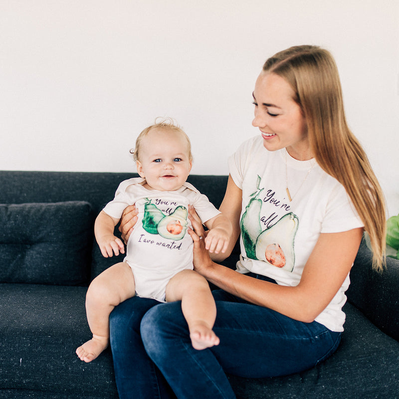 You're All I Avo Wanted Avocado Women's T-Shirt & Organic Baby Onesie® Matching Outfits