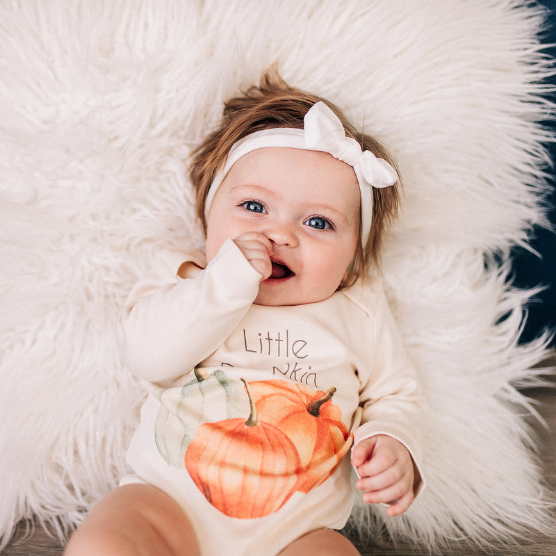 Little Pumpkin Organic Baby Onesie