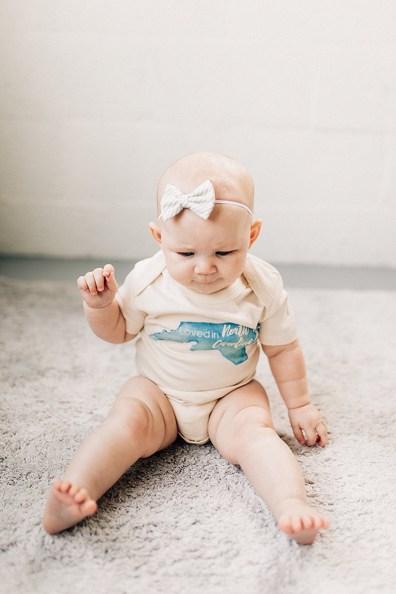 Loved in North Carolina Organic Baby Onesie