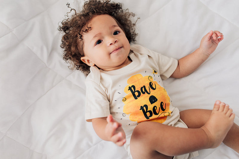Bae Bee Bumblebee Honey Organic Baby Onesie® - Urban Baby Co.