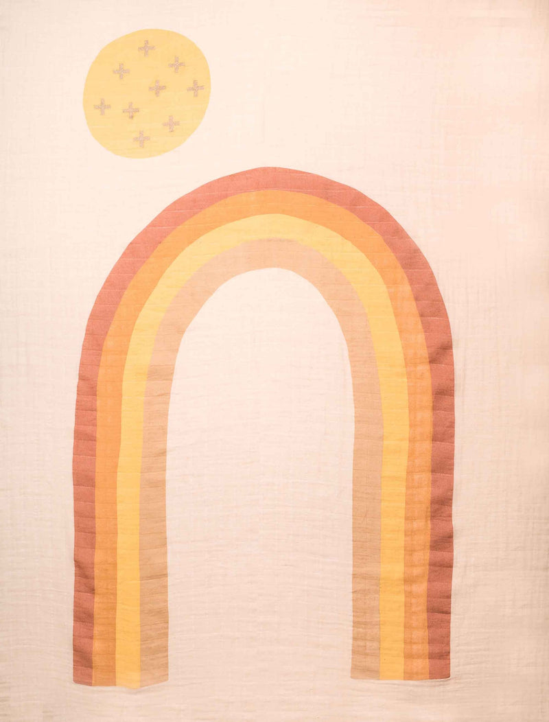 Organic Rainbow Swaddle