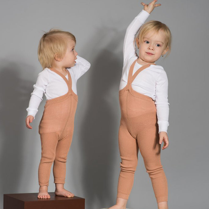 Silly Silas Footless Tights - Light Brown