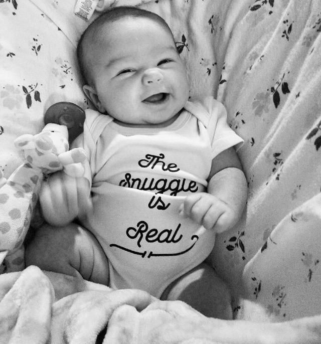 The Snuggle is Real Organic Baby Onesie