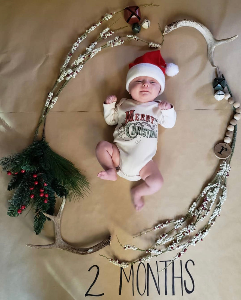 Funny Christmas Holiday Baby Outfit