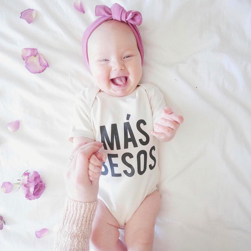 Mas Besos, More Kisses, Organic Baby Onesie®