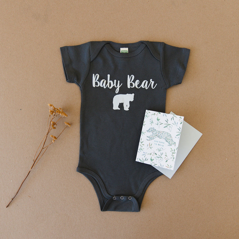 Baby Bear Organic Baby Onesie® & Greeting Card