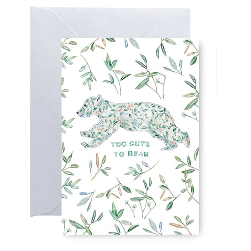 Too Cute To Bear Greeting Card
