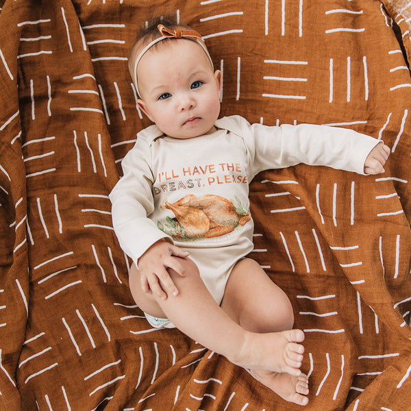 I'll Have The Breast Please Thanksgiving Turkey Organic Baby Onesie®