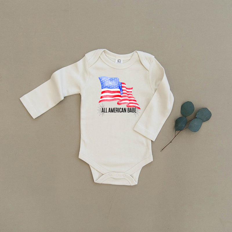 All American Babe Flag Organic Baby Onesie®