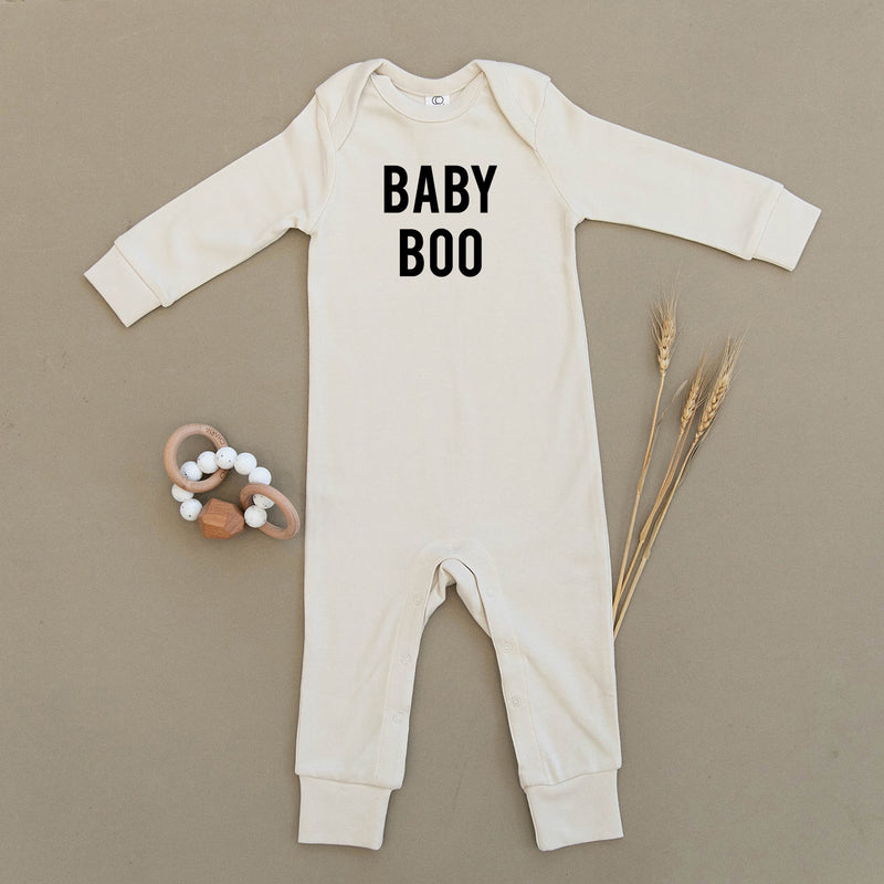 Baby Boo Halloween Organic Baby Playsuit