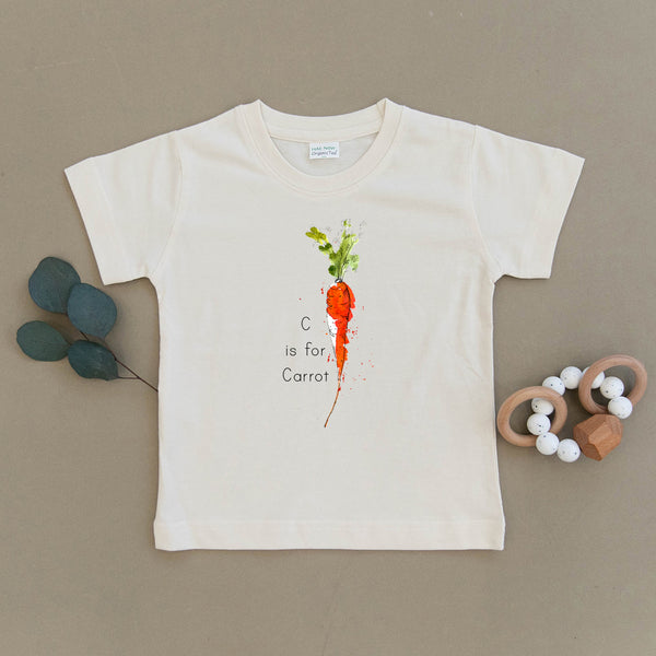 C is for Carrot Organic Toddler Tee