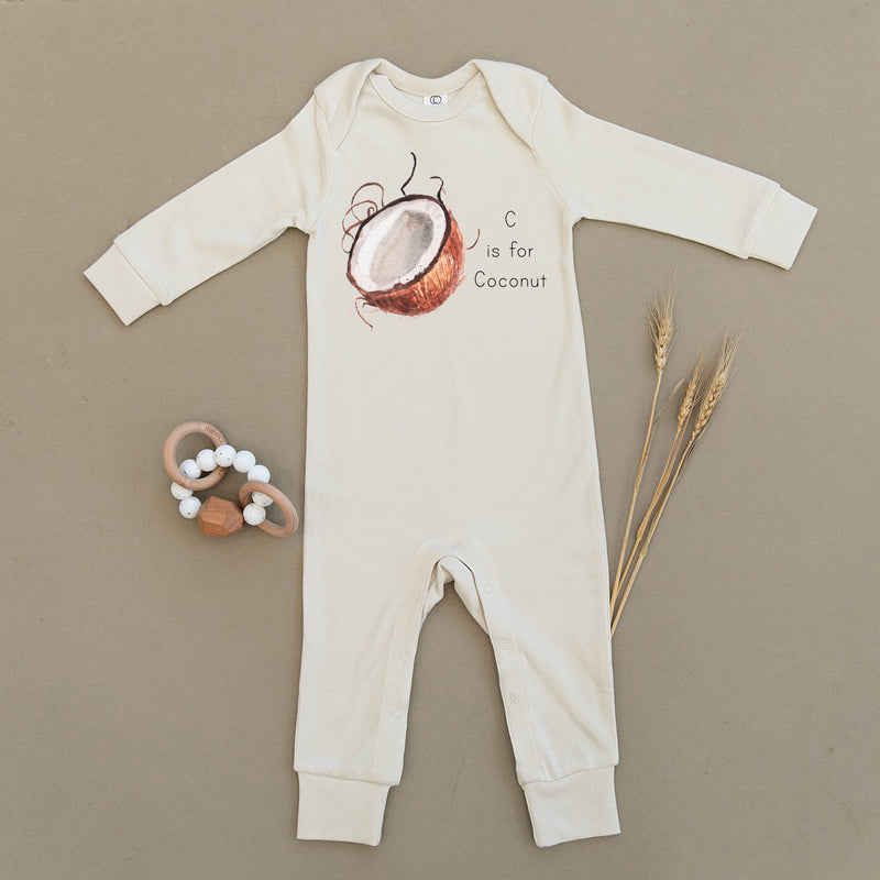 C is for Coconut Organic Baby Playsuit