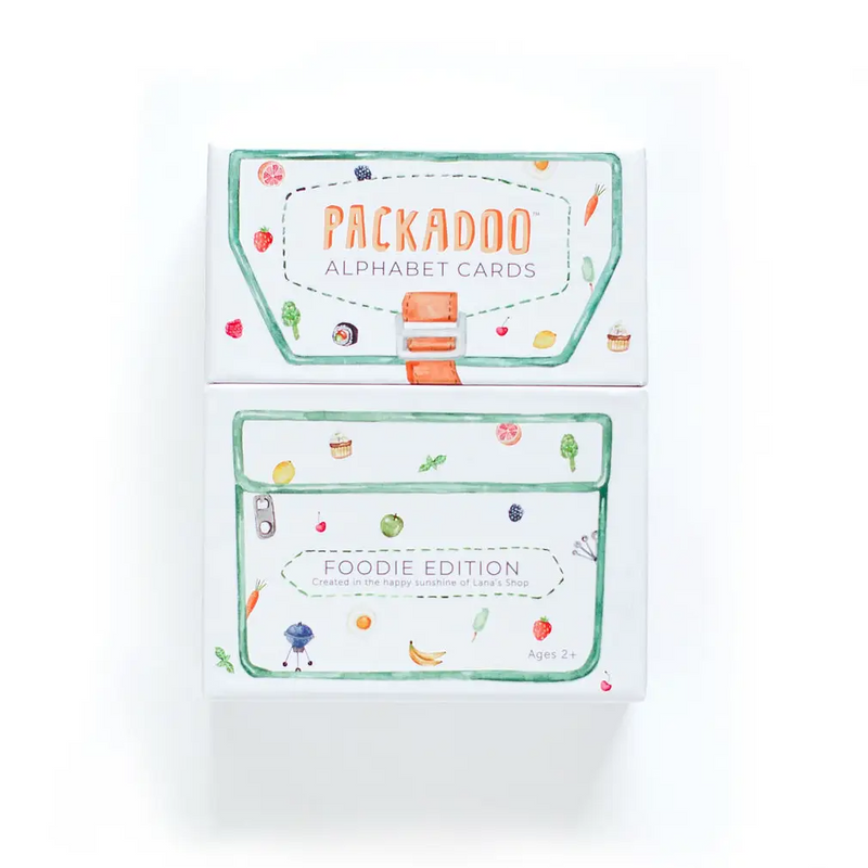 Foodie Themed ABC Flashcards - Packadoo