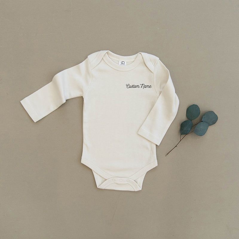 Custom Name Organic Baby Onesie®