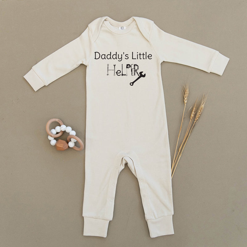 Daddy's Little Helper Organic Baby Playsuit