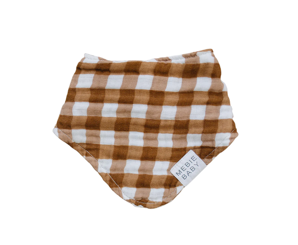 Gingham Muslin Bib