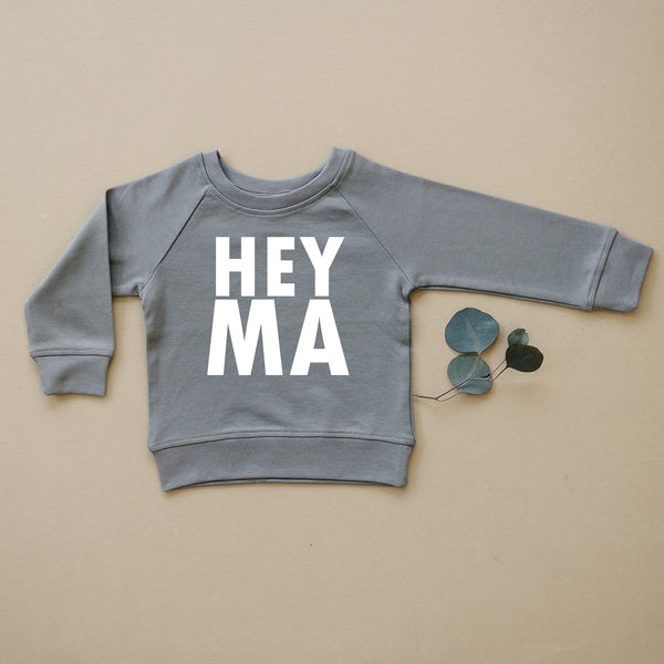 Hey Ma Organic Baby & Toddler Slate Grey Pullover