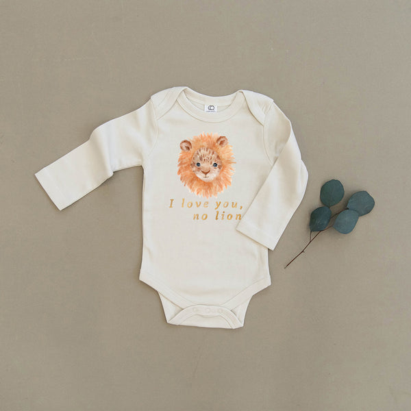 I Love You No Lion Organic Baby Onesie®