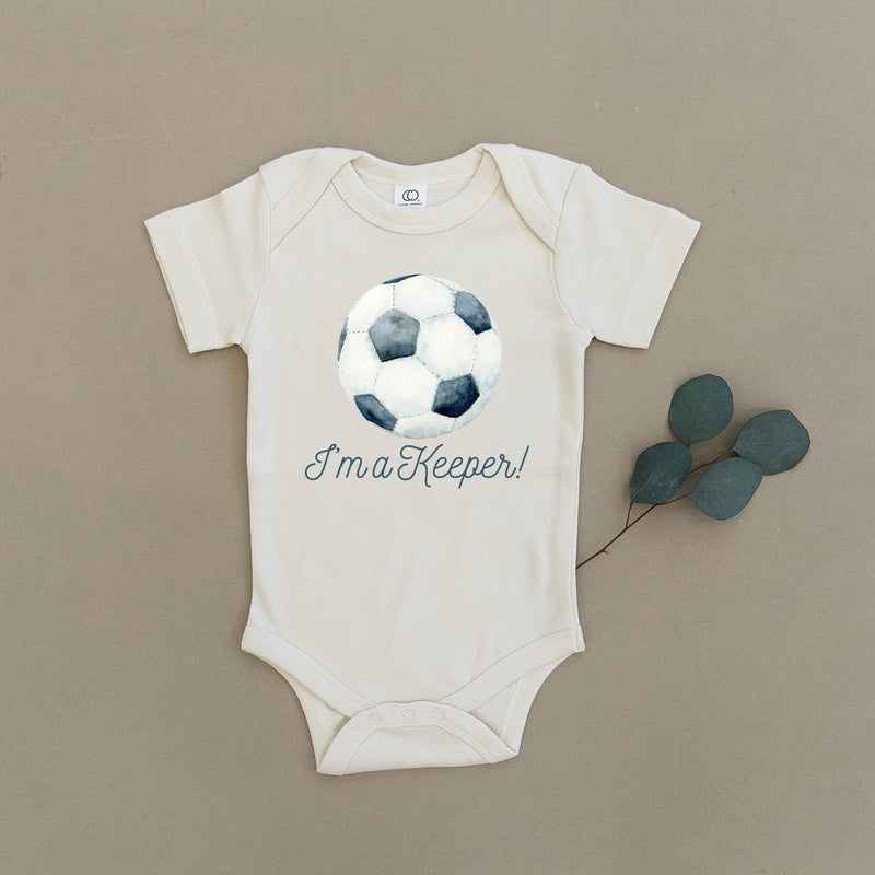 I'm a Keeper Soccer, Futbol Organic Baby Onesie®