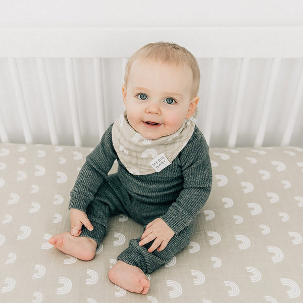 Sand Rainbow Crib Sheet