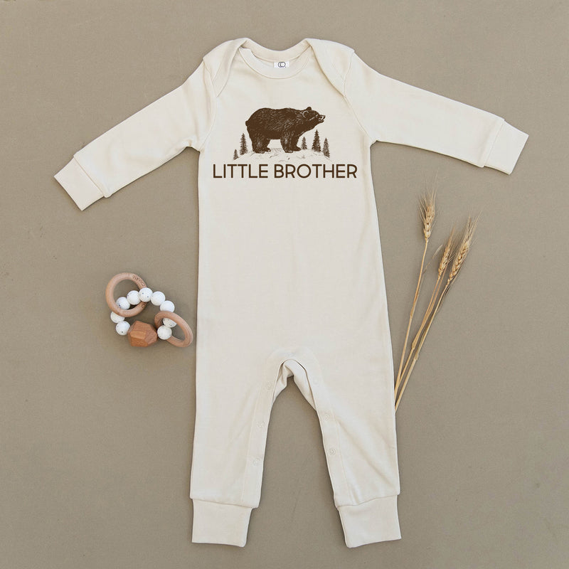Little Brother Bear Organic Baby Playsuit