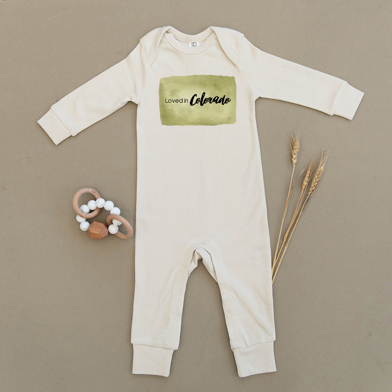 Loved in Colorado Organic Baby Playsuit