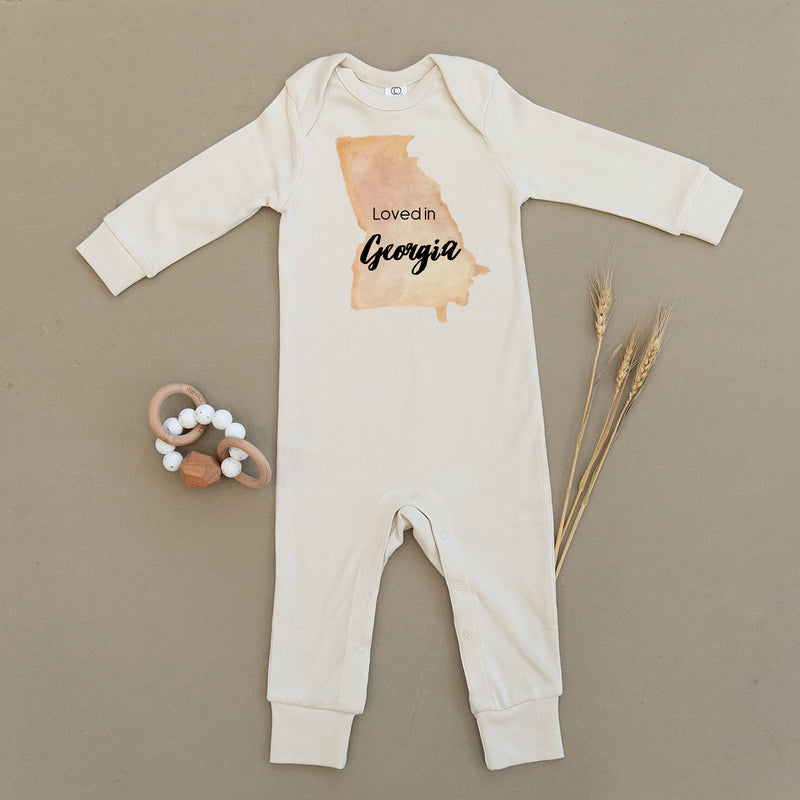 Loved in Georgia Organic Baby Playsuit