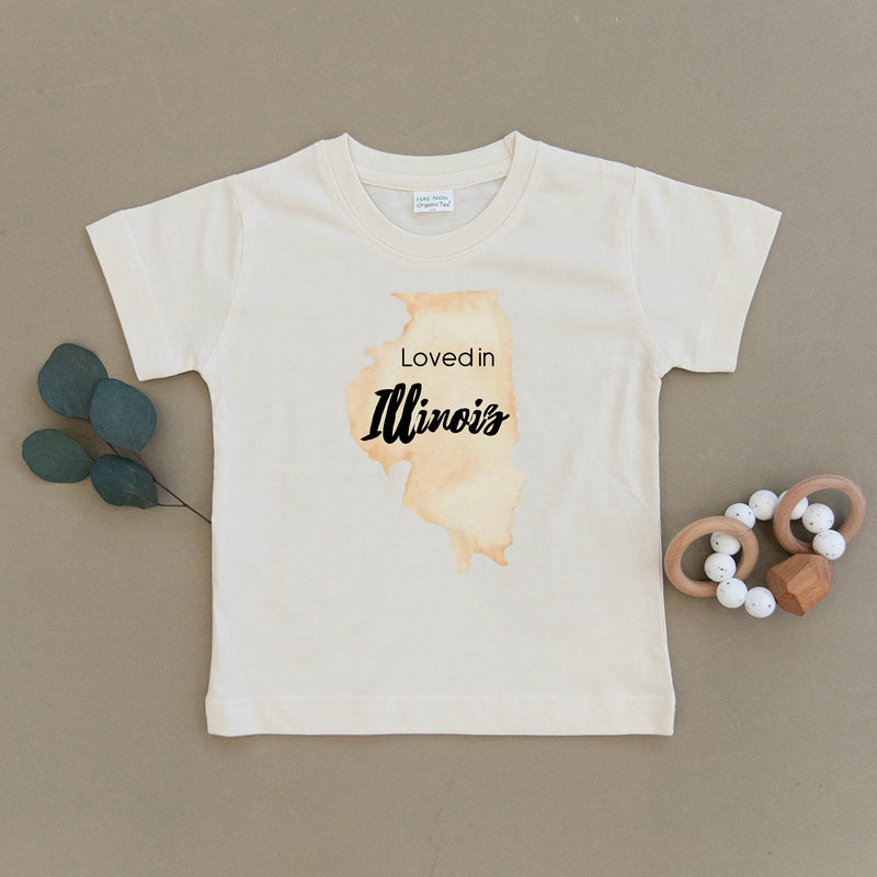 Loved in Illinois Organic Toddler Tee