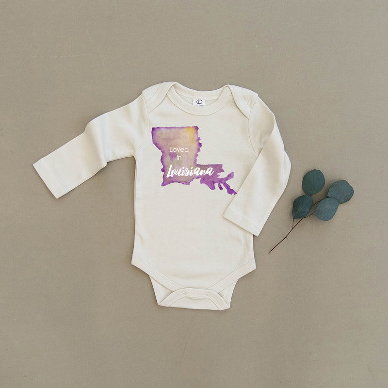 Loved in Louisiana Organic Baby Onesie®