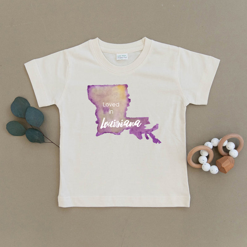 Loved in Louisiana Organic Toddler Tee