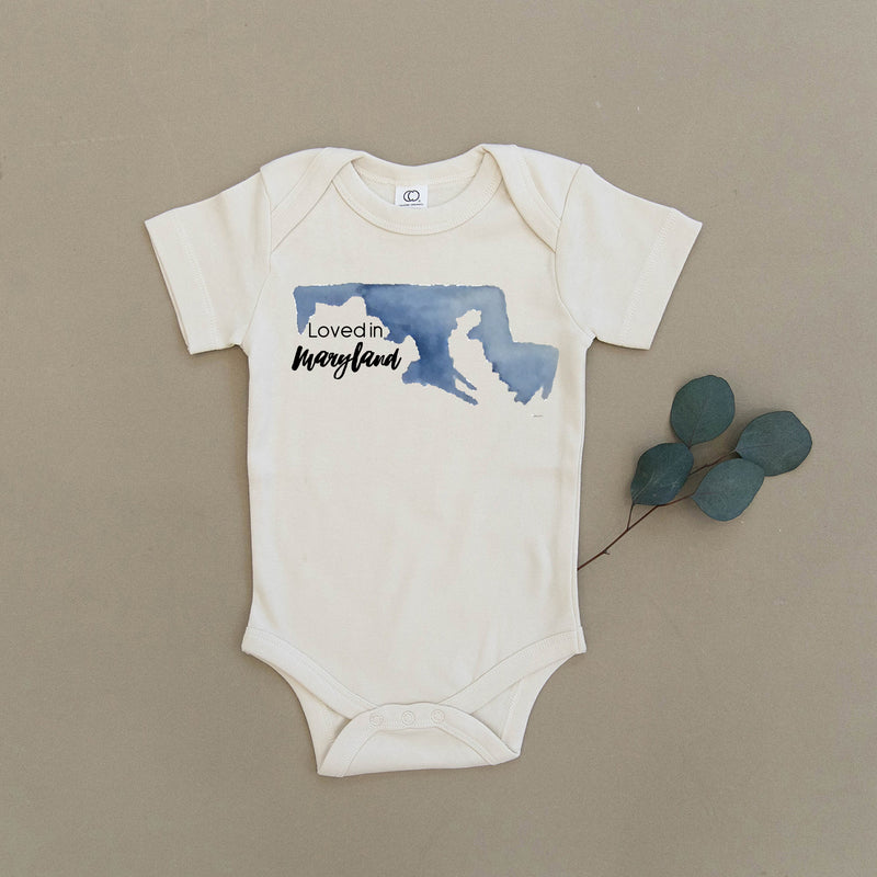 Loved in Maryland Organic Baby Onesie®