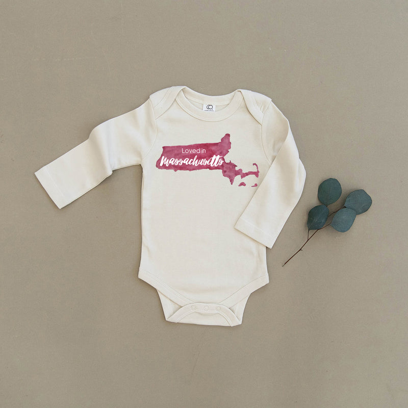 Loved in Massachusetts Organic Baby Onesie®