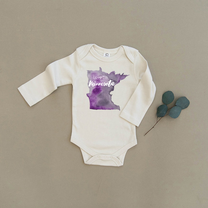 Loved in Minnesota Organic Baby Onesie®