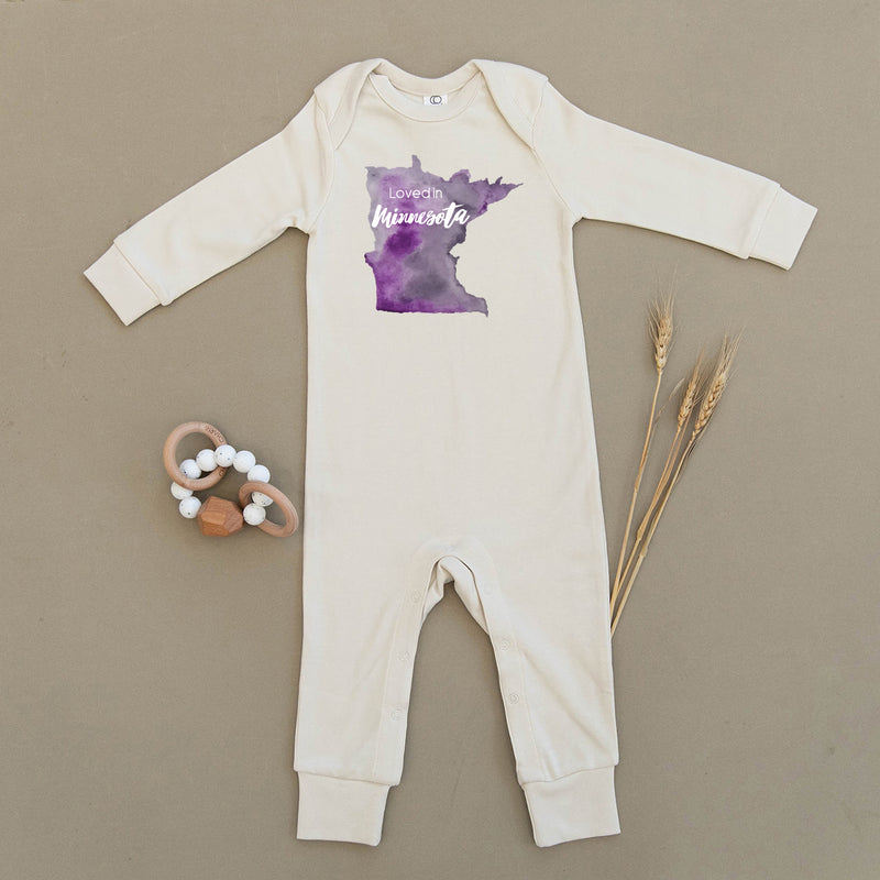 Loved in Minnesota Organic Baby Playsuit