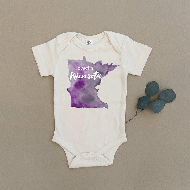 Loved in Minnesota Organic Baby Onesie®