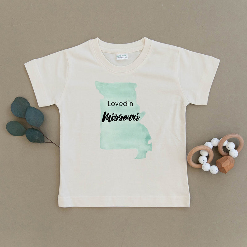 Loved in Missouri Organic Toddler Tee