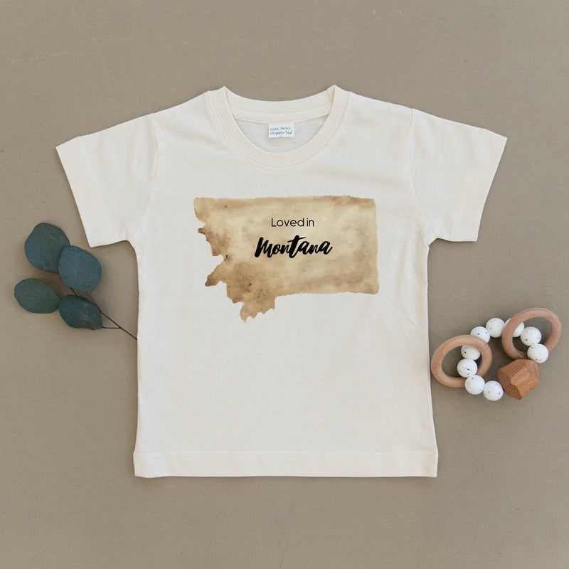Loved in Montana Organic Toddler Tee