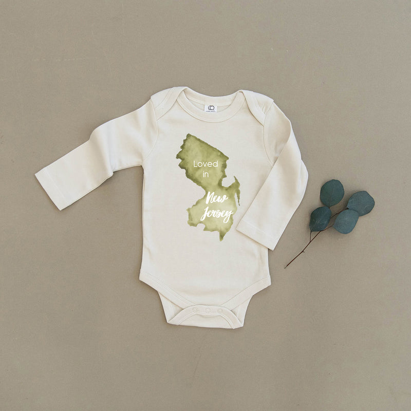 Loved in New Jersey Organic Baby Onesie®