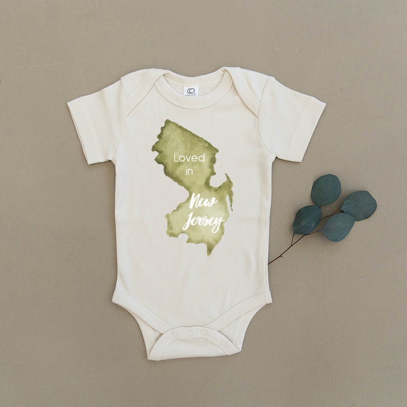 Loved in New Jersey Organic Baby Onesie®