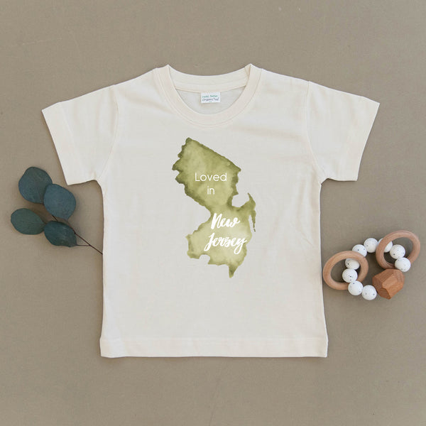 Loved in New Jersey Organic Toddler Tee