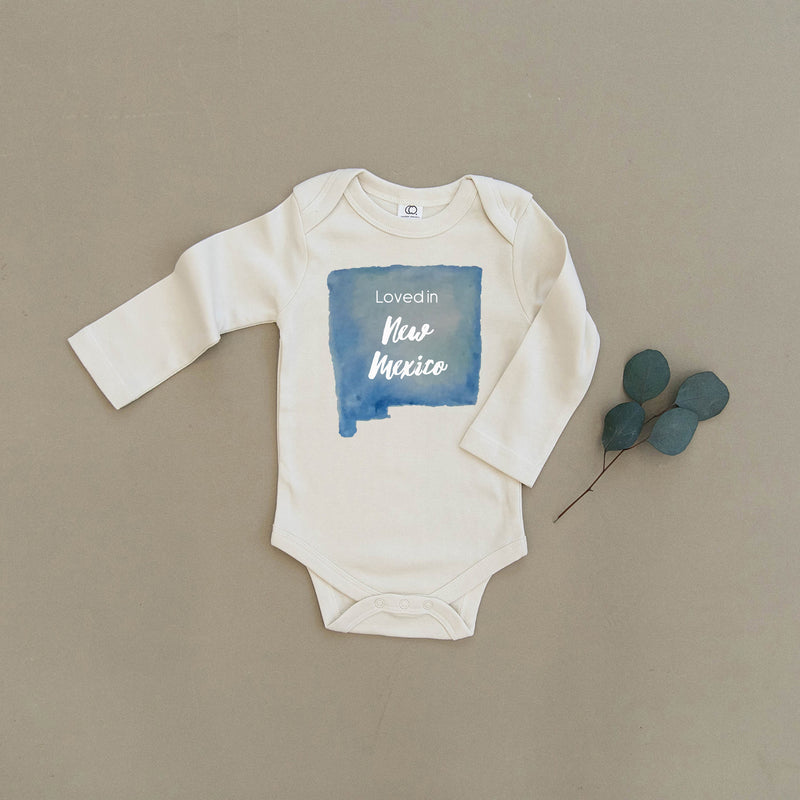 Loved in New Mexico Organic Baby Onesie®