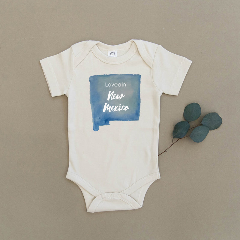 Loved in New Mexico Organic Baby Onesie®