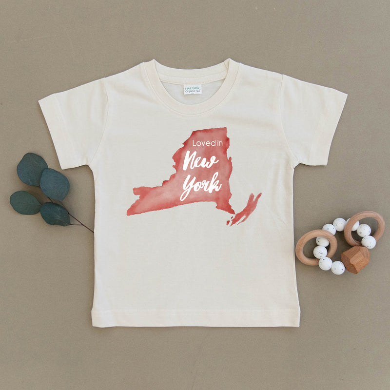 Loved in New York Organic Toddler Tee