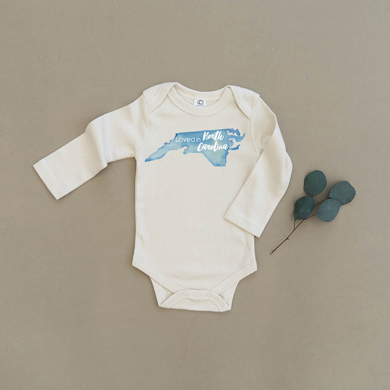 Loved in North Carolina Organic Baby Onesie®