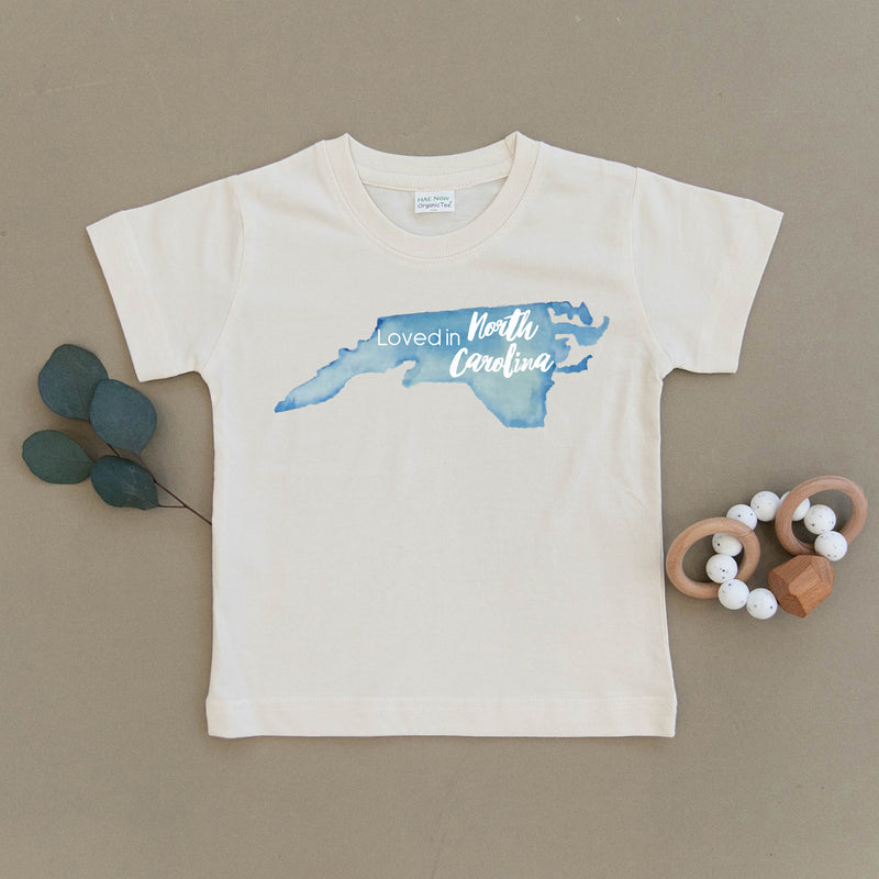Loved in North Carolina Organic Toddler Tee