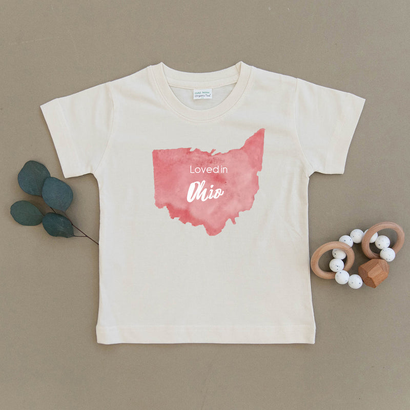 Loved in Ohio Organic Toddler Tee