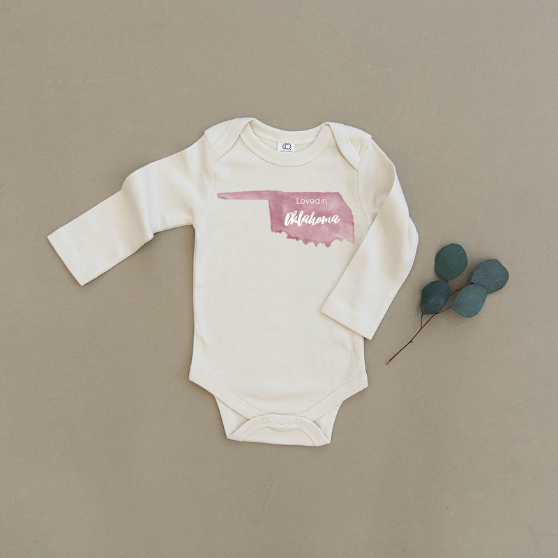 Loved in Oklahoma Organic Baby Onesie®