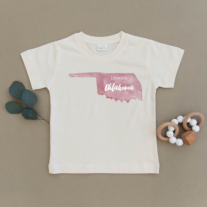 Loved in Oklahoma Organic Toddler Tee